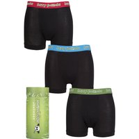 3 Pack SOCKSHOP Bamboo Hipster Trunks Red Green Medium