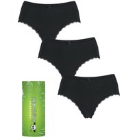 3 Pair SOCKSHOP Bamboo Low Rise Shorties