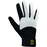 1 Pair Black / White MacWet Long Mesh Sports Gloves Unisex 7 Unisex - Macwet