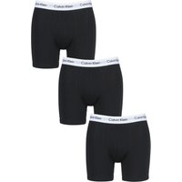 3 Pack Cotton Stretch Longer Leg Boxer Brief Shorts Medium