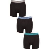 3 Pack Calvin Klein Cotton Stretch Longer Leg Trunks Driftwood Moonlight