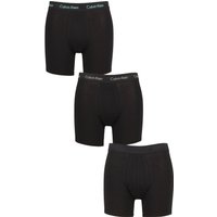 3 Pack Cotton Stretch Longer Leg Trunks Cool Water Sand