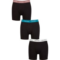 3 Pack Cotton Stretch Longer Leg Trunks Capri Ocean Depths S