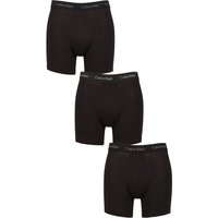 3 Pack Cotton Stretch Longer Leg Trunks Iris Dusty Tan