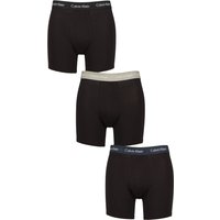 3 Pack Cotton Stretch Longer Leg Trunks Grey Heath Navy Stone
