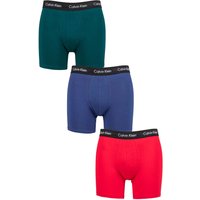 3 Pack Cotton Stretch Longer Leg Trunks Maya Soft Grape Rustic Red