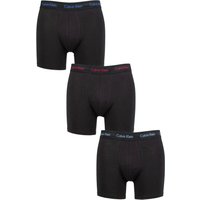 3 Pack Cotton Stretch Longer Leg Trunks Cobalt Rebellious Dusty Sailor