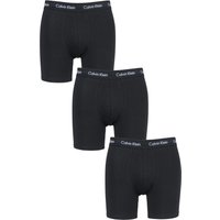 3 Pack Cotton Stretch Longer Leg Boxer Brief Shorts Large