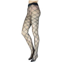 1 Pair Phuket Lurex Sparkle Diamond Check Tights Small