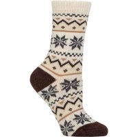 1 Pair Wildfeet Cashmere Wool Blend Socks Fairisle 4 8