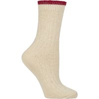 1 Pair SOCKSHOP Cashmere Wool Blend Socks Cable 4 8