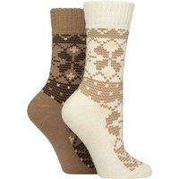 2 Pair SOCKSHOP Thermal Socks Snow 4 8