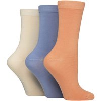 3 Pair Patterned Plain Striped Bamboo Socks Plain Crisp Winter 4 8