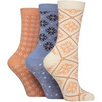 3 Pair Patterned Plain Striped Bamboo Socks Patterned Crisp Winter 4 8