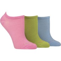 3 Pair Patterned Striped Plain Ribbed Mesh Bamboo Trainer Socks Ocean View Mesh 4 8