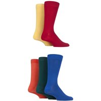 5 Pair Classic Bright Plain Bamboo Socks 7 11