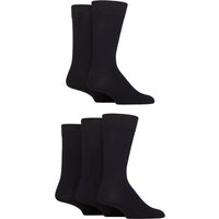 5 Pair Plain Striped Patterned Bamboo Socks Plain 7 11
