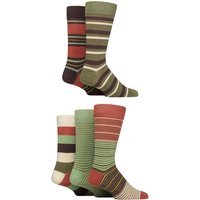 5 Pair Plain Striped Patterned Bamboo Socks Wild Terrain Striped 7 11