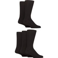 5 Pair Bamboo Leisure Ribbed Socks 7 11