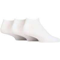 Mens and Womens 3 Pair SOCKSHOP Lazy Panda Full Cushion Bamboo Sports Trainer Socks White 7-11