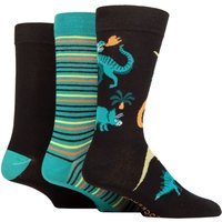 3 Pair SOCKSHOP Novelty Bamboo Socks Dinosaur 7 11