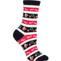 SOCKSHOP 1 Pair Bamboo Fun & Novelty Socks Ho Ho Ho 4 8