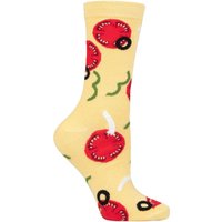 SOCKSHOP 1 Pair Bamboo Fun & Novelty Socks Pizza 4 8