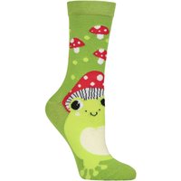 SOCKSHOP 1 Pair Bamboo Fun & Novelty Socks Toadstool 4 8