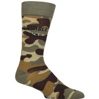 SOCKSHOP 1 Pair Bamboo Fun & Novelty Socks Camo Invisible 7 11