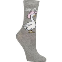 SOCKSHOP 1 Pair Bamboo Fun & Novelty Socks Silly Goose 4 8
