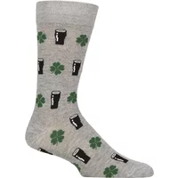 1 Pair Lazy Panda Bamboo Fun & Novelty Socks Stout Shamrock 4 8