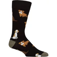 1 Pair Lazy Panda Bamboo Fun & Novelty Socks Dog Lover 4 8