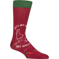 1 Pair Lazy Panda Bamboo Fun & Novelty Socks Hot Sauce 7 11