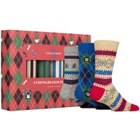 6 Pair Christmas Cracker Gift Boxed Bamboo Socks Multicoloured One
