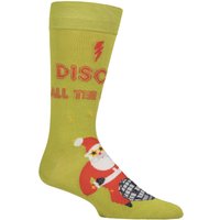 SOCKSHOP 1 Pair Bamboo Fun & Novelty Socks Disco Santa 4 8