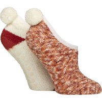 2 Pair Pom Pom Mary Jane Socks Honey Glaze 4 8