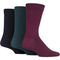 3 Pair Royals Comfort Cuff Plain Gentle Bamboo Socks Smooth Toe Seams 12 14