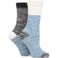2 Pair Velvet Soft Boot Socks Moonlight 4 8