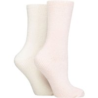 2 Pair Chenille Boot Socks Opal 4 8