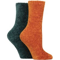 2 Pair Chenille Boot Socks Marmalade 4 8