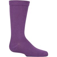1 Pair Plain Striped Bamboo Socks Comfort Cuff Smooth Toe Seams 9 12