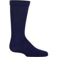 1 Pair Plain Bamboo Socks Comfort Cuff Smooth Toe Seams 12.5 3.5