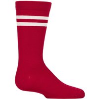 1 Pair Plain Striped Bamboo Socks Comfort Cuff Smooth Toe Seams Sports Stripe 6 8.5