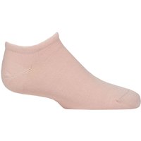 1 Pair Plain Bamboo Trainer Socks Smooth Toe Seams Pale 9 12