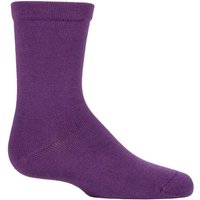 1 Pair Plain Mid Weight Bamboo Socks Comfort Cuff Smooth Toe Seams 12.5 3.5