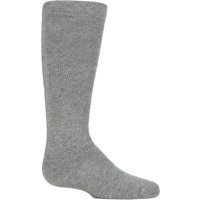 1 Pair Plain Wellington Boot Full Cushion Bamboo Socks Comfort Cuff Smooth Toe Seams Light Grey 9 12