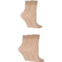 5 Pair 15 Denier Ankle Highs 4 8
