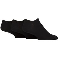 Mens and Womens 3 Pair Reebok Foundation Cotton Trainer Socks Black 8.5-10 UK