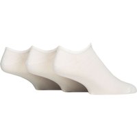 Mens and Womens 3 Pair Reebok Foundation Cotton Trainer Socks White 8.5-10 UK