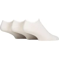 Mens and Women's 3 Pair Reebok Foundation Cotton Trainer Socks White 8.5-10 UK